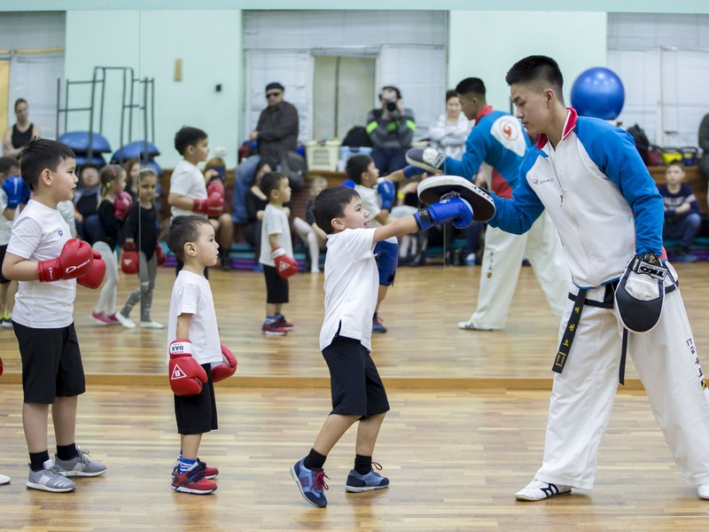 Открытый урок по таэквондо и kickboxing kids