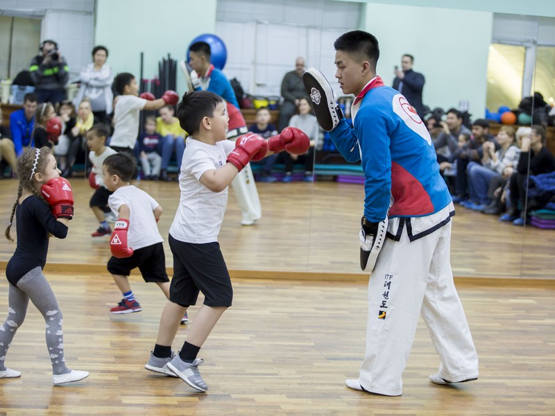 Открытый урок по таэквондо и kickboxing kids