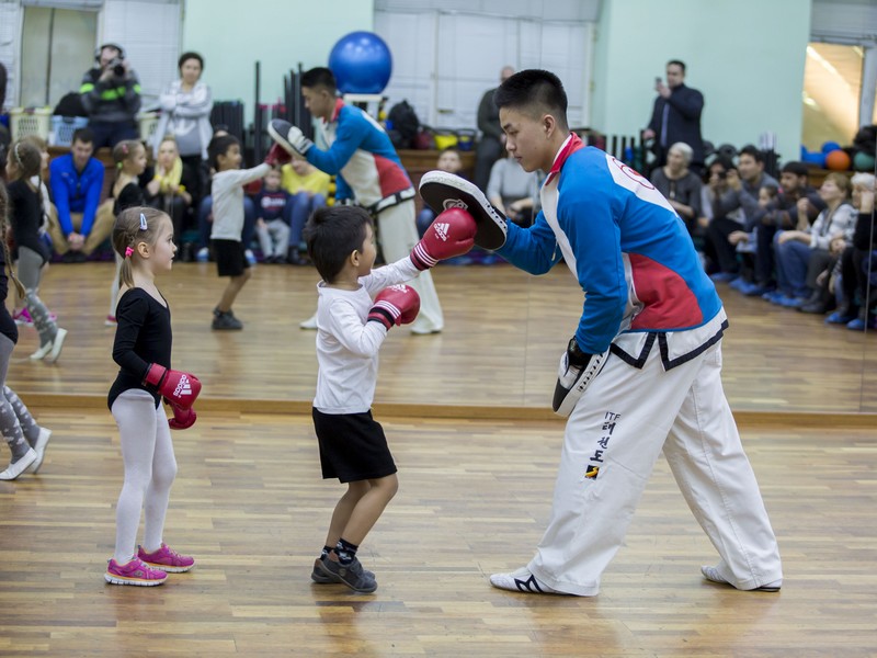 Открытый урок по таэквондо и kickboxing kids