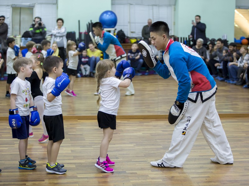 Открытый урок по таэквондо и kickboxing kids