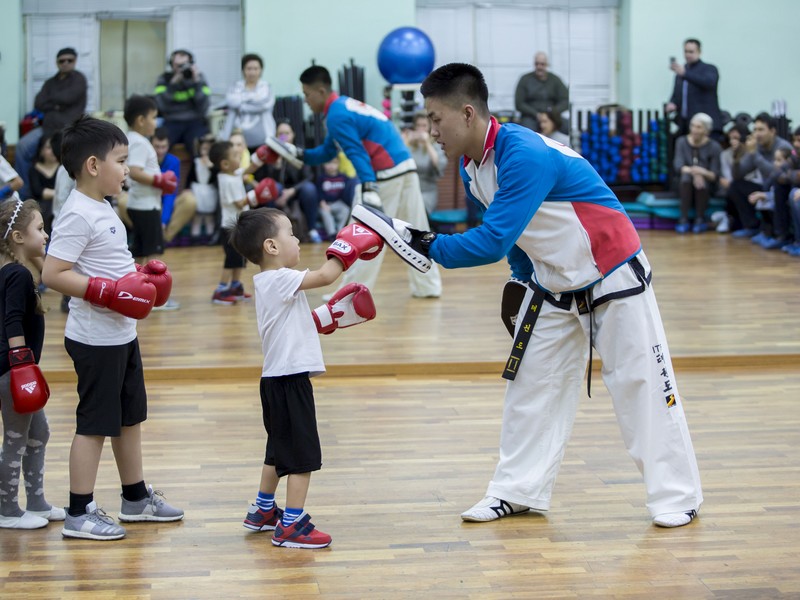 Открытый урок по таэквондо и kickboxing kids