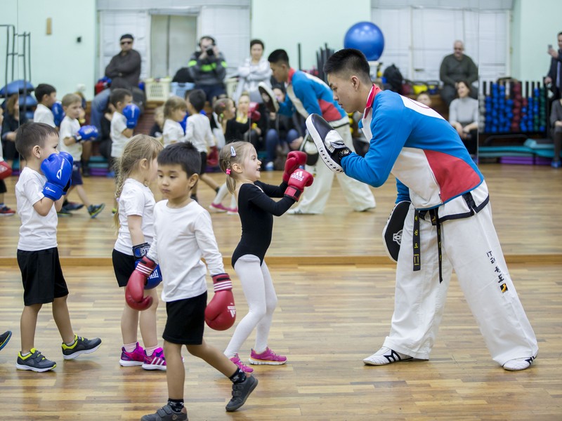 Открытый урок по таэквондо и kickboxing kids