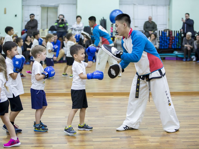 Открытый урок по таэквондо и kickboxing kids