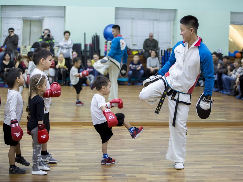 Открытый урок по таэквондо и kickboxing kids