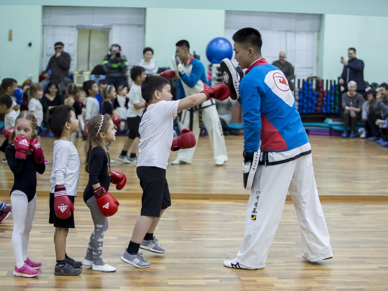 Открытый урок по таэквондо и kickboxing kids