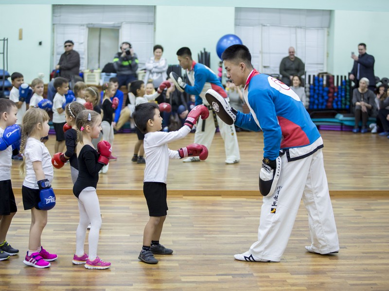 Открытый урок по таэквондо и kickboxing kids