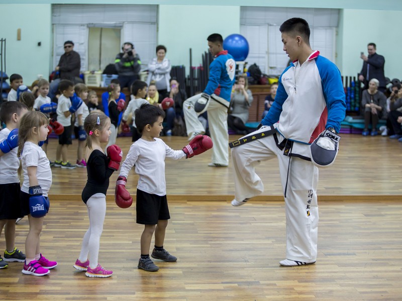 Открытый урок по таэквондо и kickboxing kids