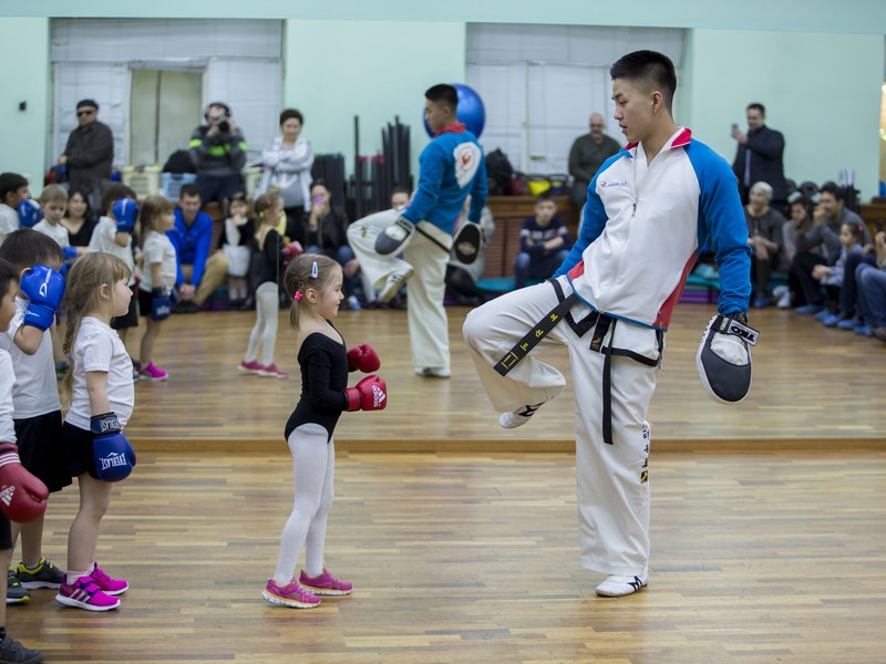 Открытый урок по таэквондо и kickboxing kids