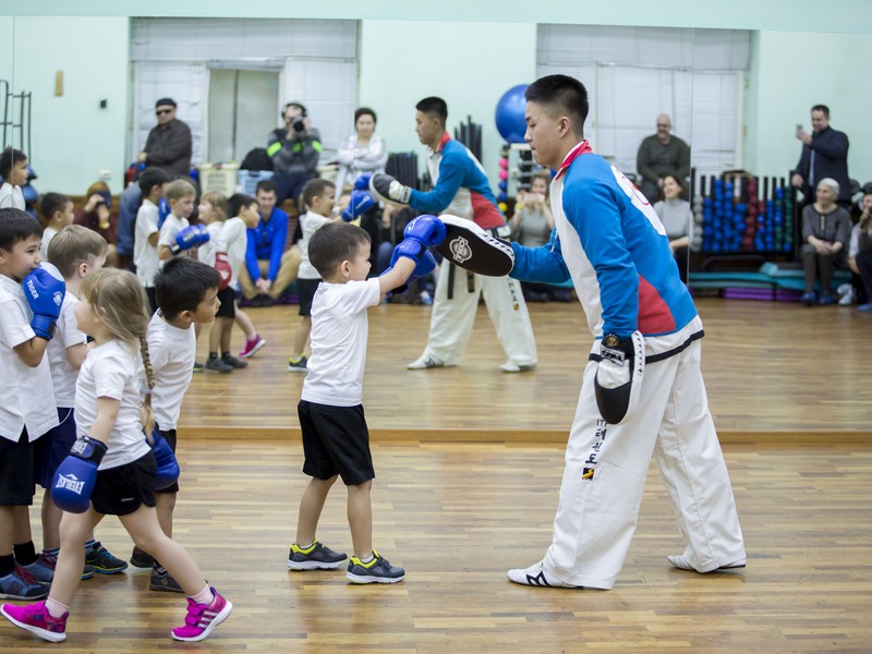 Открытый урок по таэквондо и kickboxing kids