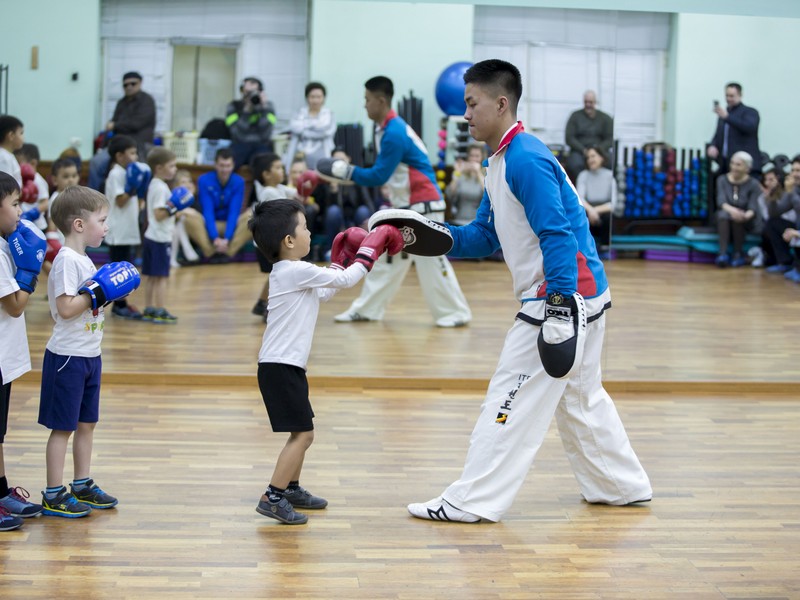 Открытый урок по таэквондо и kickboxing kids