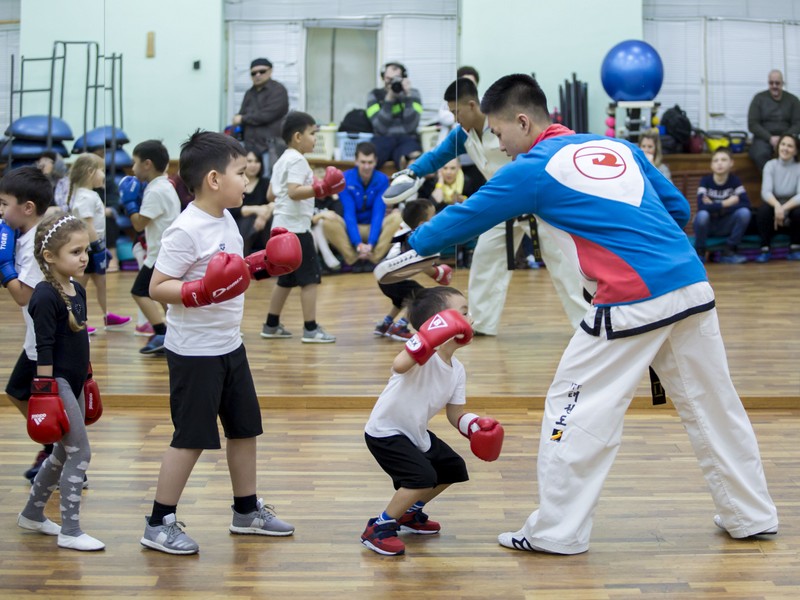 Открытый урок по таэквондо и kickboxing kids