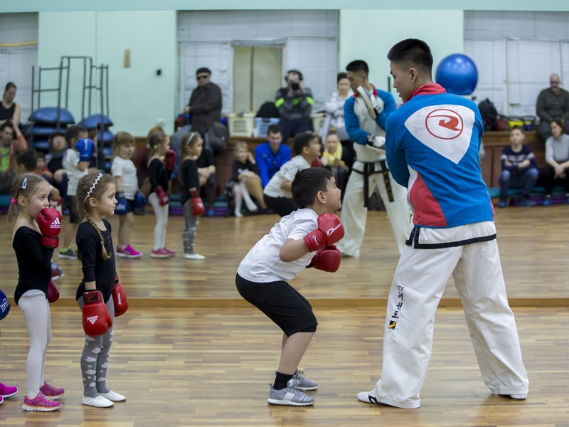 Открытый урок по таэквондо и kickboxing kids