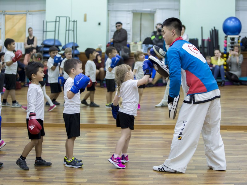 Открытый урок по таэквондо и kickboxing kids