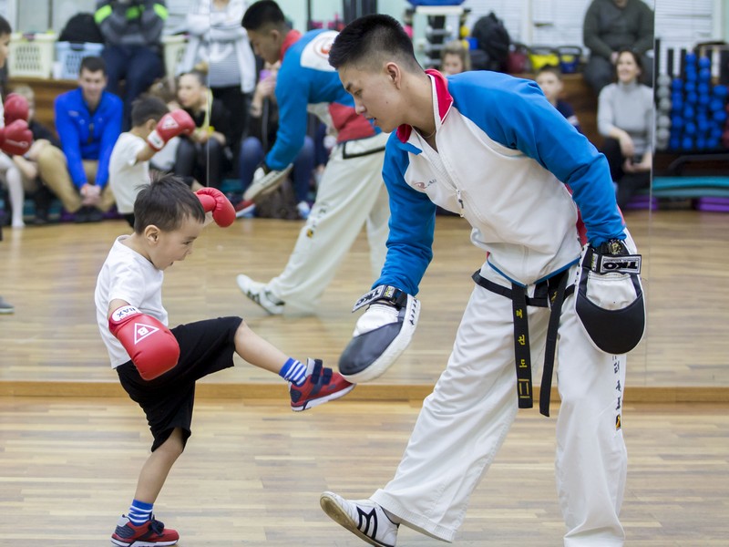 Открытый урок по таэквондо и kickboxing kids