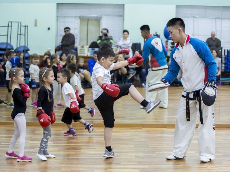 Открытый урок по таэквондо и kickboxing kids