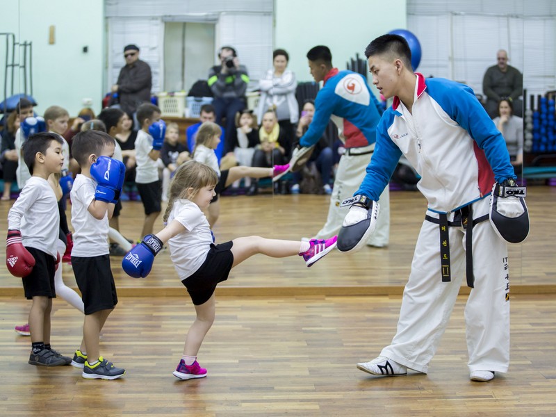 Открытый урок по таэквондо и kickboxing kids