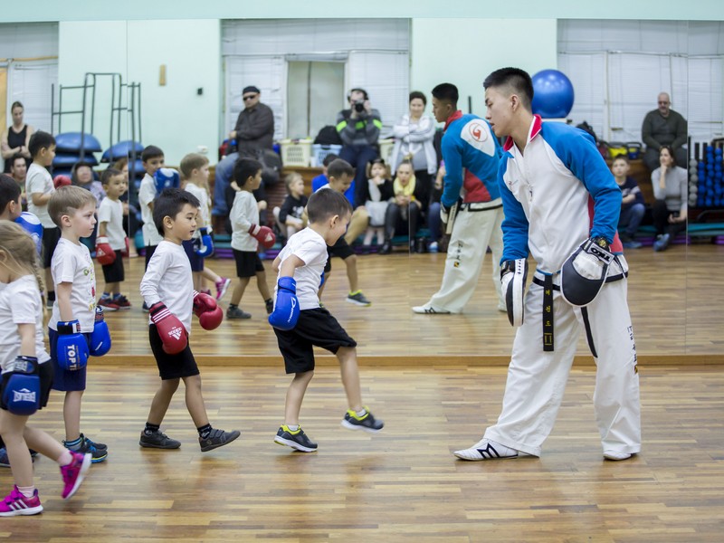 Открытый урок по таэквондо и kickboxing kids