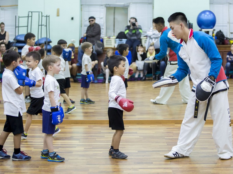 Открытый урок по таэквондо и kickboxing kids