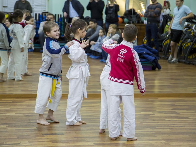 Открытый урок по таэквондо и kickboxing kids