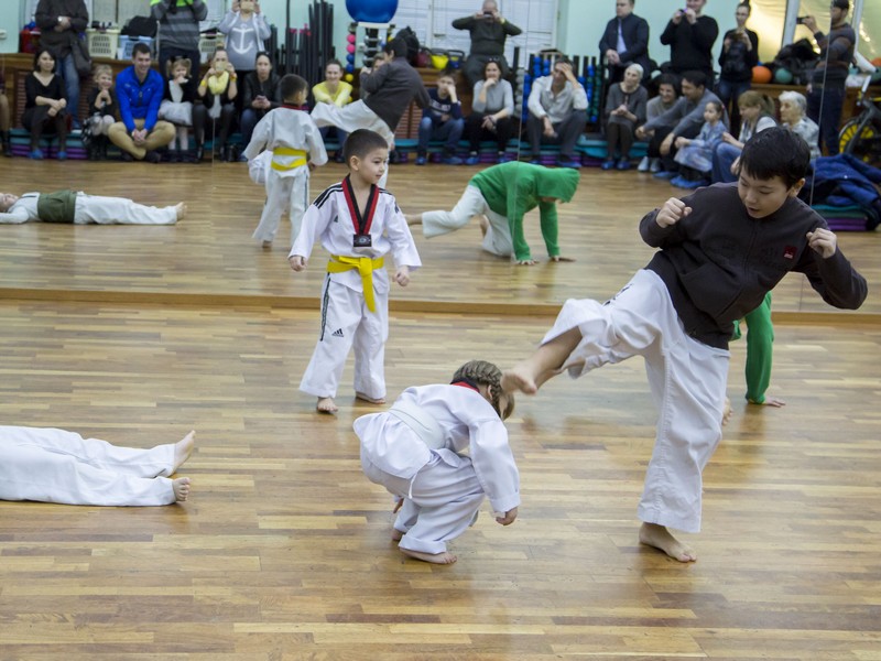 Открытый урок по таэквондо и kickboxing kids