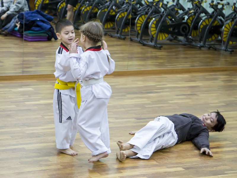 Открытый урок по таэквондо и kickboxing kids