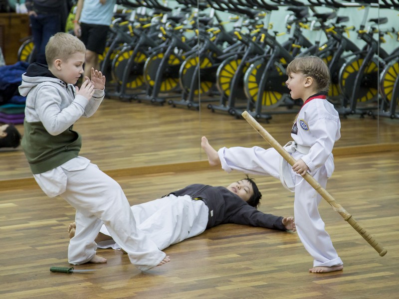 Открытый урок по таэквондо и kickboxing kids