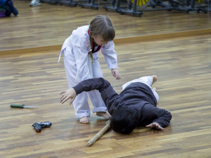 Открытый урок по таэквондо и kickboxing kids