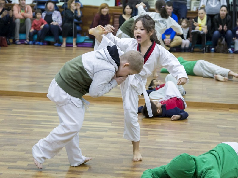 Открытый урок по таэквондо и kickboxing kids