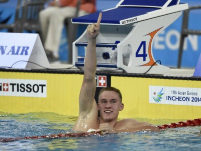 Пловец Дмитрий Баландин выиграл &quot;золото&quot; с новым рекордом Азиады